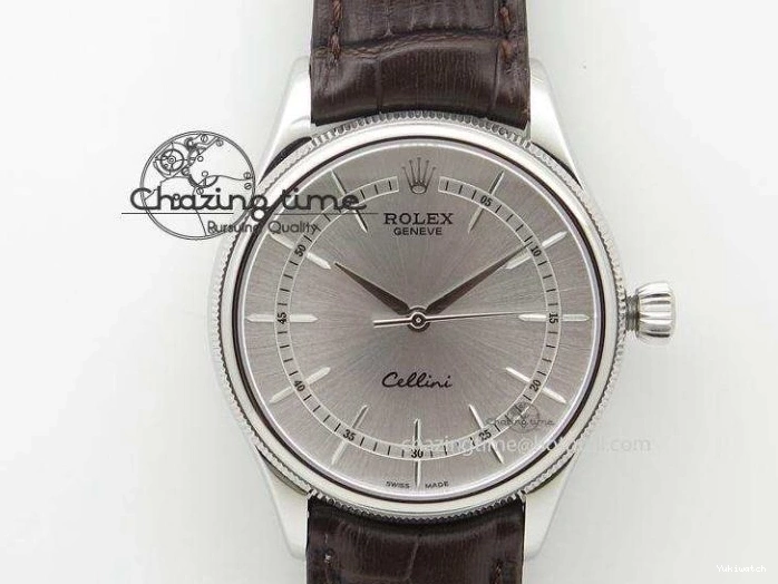 Gray SS Dial A3136 Sliver On Sticks 41mm SS Bracelet Markers Datejust II 116334 1225